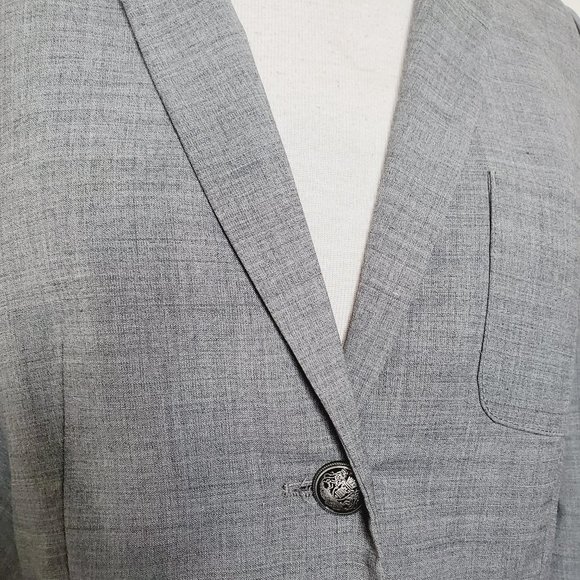ARITZIA TALULA 100% Wool Light Grey Classic Blazer - Picture 5 of 8